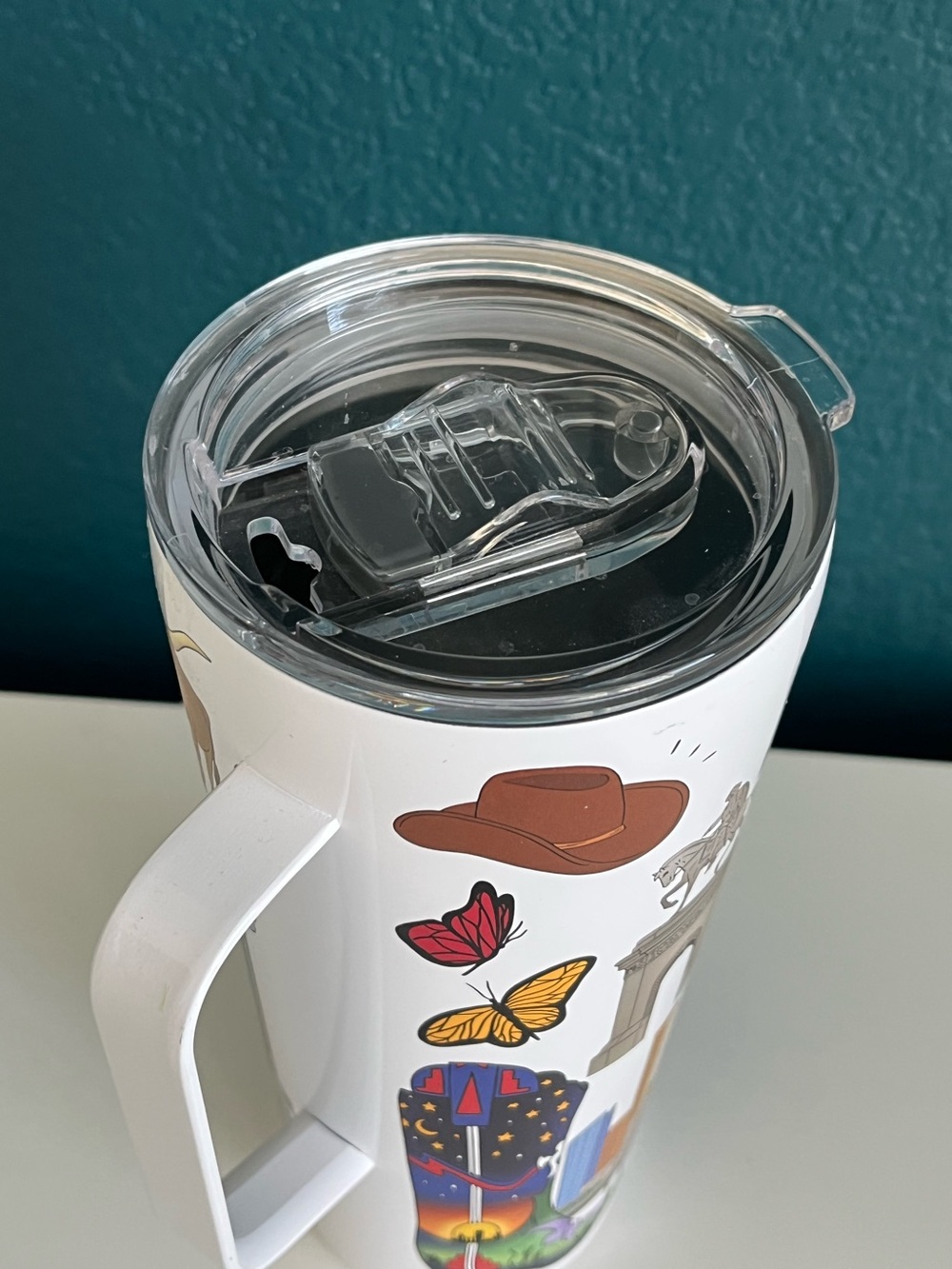Greenline Goods 30oz Houston City Insulated Tumblers with Lids & Handle - Picture 9 of 11